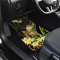 Hawaii Saint Patrick's Day Car Mats Ukulele Leprechaun Hau'Oli Maoli Oe! LT14 - Polynesian Pride