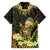 Hawaii Saint Patrick's Day Family Matching Long Sleeve Bodycon Dress and Hawaiian Shirt Ukulele Leprechaun Hau'Oli Maoli Oe!