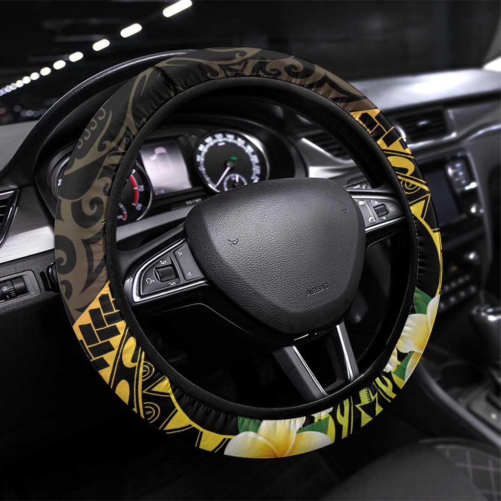 Hawaii Saint Patrick's Day Steering Wheel Cover Ukulele Leprechaun Hau'Oli Maoli Oe! LT14 Universal Fit Reggae - Polynesian Pride