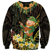 Hawaii Saint Patrick's Day Sweatshirt Ukulele Leprechaun Hau'Oli Maoli Oe! LT14 - Polynesian Pride