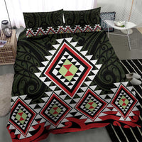 Kia Ora Aotearoa Bedding Set 2025 Pasifika Maori Taniko Motifs LT14 - Polynesian Pride