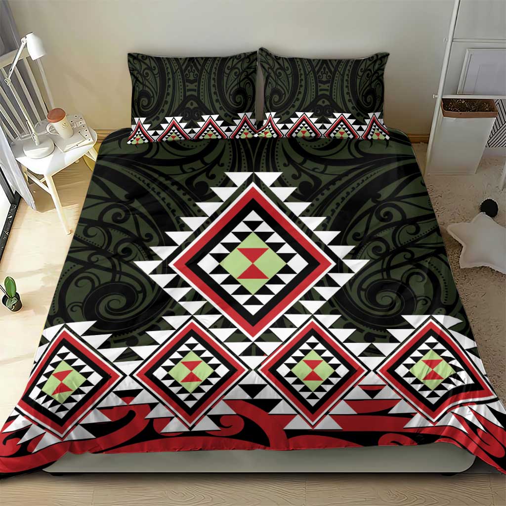 Kia Ora Aotearoa Bedding Set 2025 Pasifika Maori Taniko Motifs LT14 - Polynesian Pride