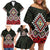 Kia Ora Aotearoa Family Matching Off Shoulder Short Dress and Hawaiian Shirt 2025 Pasifika Maori Taniko Motifs