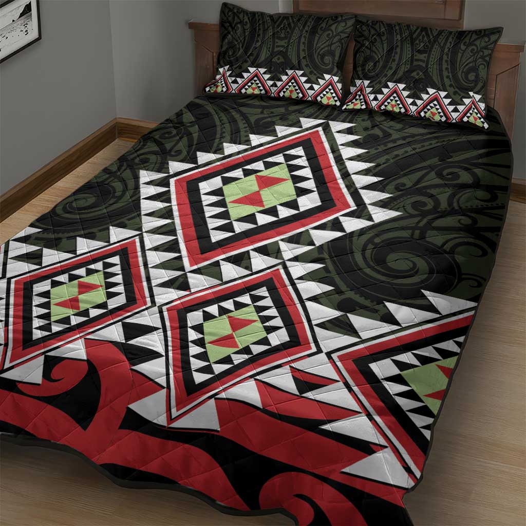 Kia Ora Aotearoa Quilt Bed Set 2025 Pasifika Maori Taniko Motifs LT14 - Polynesian Pride