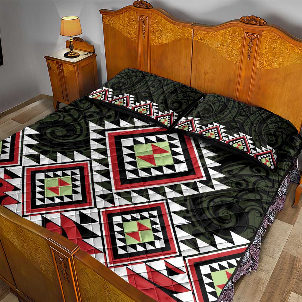 Kia Ora Aotearoa Quilt Bed Set 2025 Pasifika Maori Taniko Motifs LT14 - Polynesian Pride