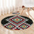 Kia Ora Aotearoa Round Carpet 2025 Pasifika Maori Taniko Motifs