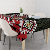 Kia Ora Aotearoa Tablecloth 2025 Pasifika Maori Taniko Motifs LT14 - Polynesian Pride