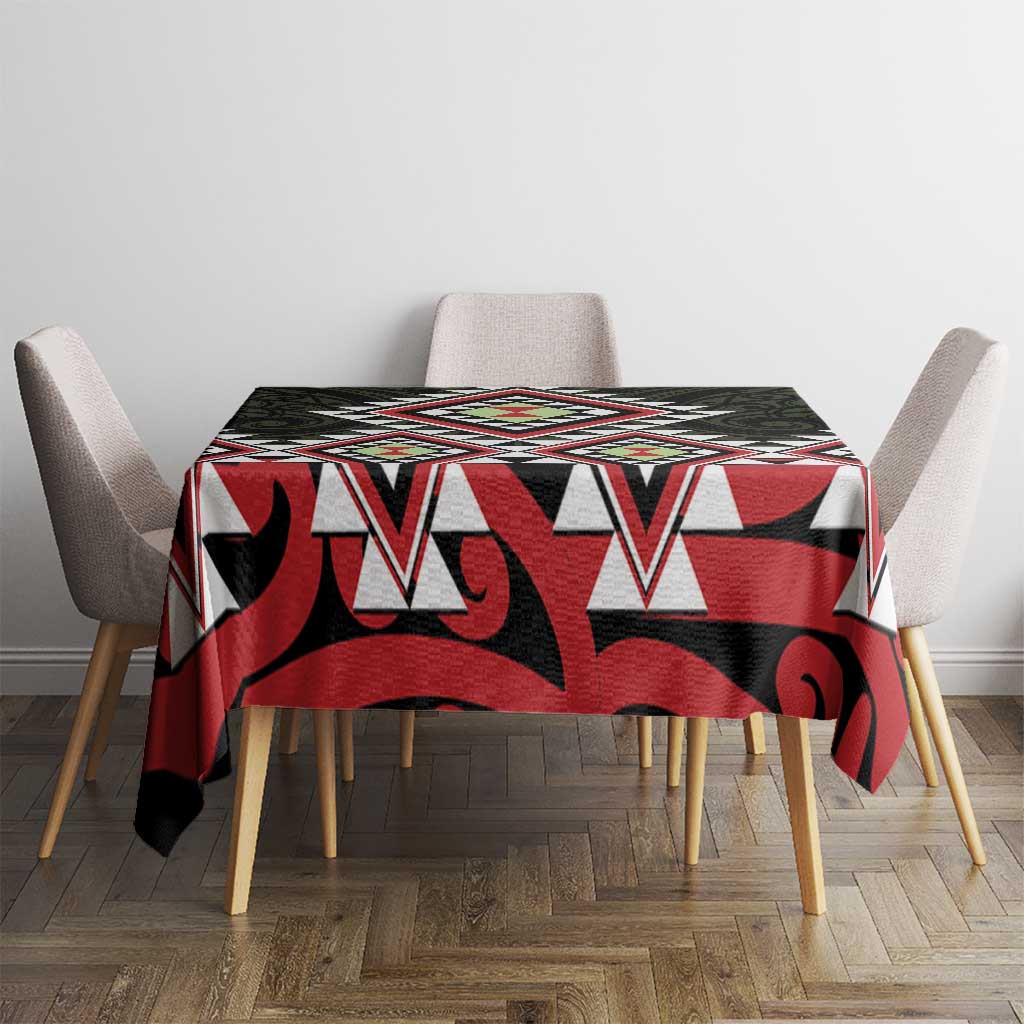 Kia Ora Aotearoa Tablecloth 2025 Pasifika Maori Taniko Motifs LT14 - Polynesian Pride