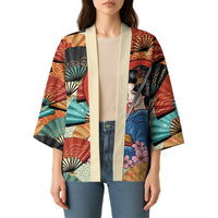 Japanese Geisha Katana Kimono Japan Sensu Seigaiha Pattern LT14 - Polynesian Pride