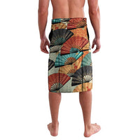 Japanese Geisha Katana Lavalava Japan Sensu Seigaiha Pattern LT14 - Polynesian Pride