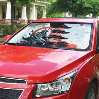 Japanese Samurai Warrior Enso Auto Sun Shade Japan Pagoda Sakura Watercolor LT14 - Polynesian Pride