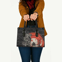 Japanese Dragon Katana Enso Leather Bag Japan Pagoda Seamless Cloud LT14 - Polynesian Pride