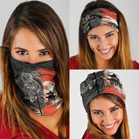 Japanese Dragon Katana Enso Neck Gaiter Japan Pagoda Seamless Cloud LT14 - Polynesian Pride