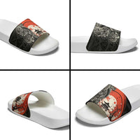 Japanese Dragon Katana Enso Slide Sandals Japan Pagoda Seamless Cloud LT14 - Polynesian Pride