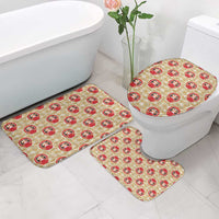 Japanese Daruma Doll Bathroom Set Palaka With Seamless Bamboo Pattern LT14 - Polynesian Pride