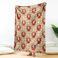 Japanese Daruma Doll Blanket Palaka With Seamless Bamboo Pattern LT14 - Polynesian Pride