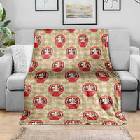 Japanese Daruma Doll Blanket Palaka With Seamless Bamboo Pattern LT14 - Polynesian Pride