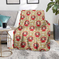 Japanese Daruma Doll Blanket Palaka With Seamless Bamboo Pattern LT14 - Polynesian Pride