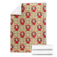 Japanese Daruma Doll Blanket Palaka With Seamless Bamboo Pattern LT14 - Polynesian Pride