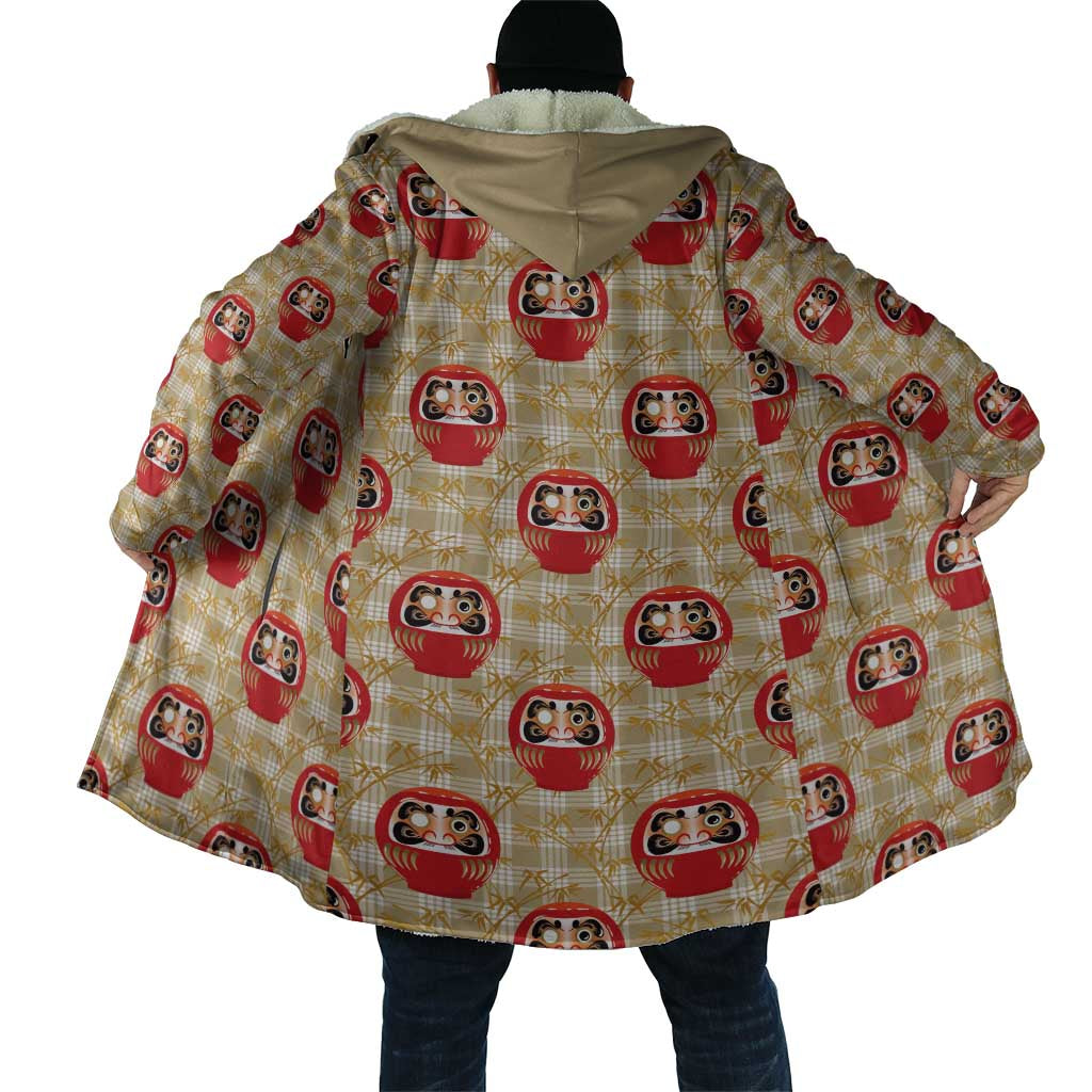 Japanese Daruma Doll Cloak Palaka With Seamless Bamboo Pattern LT14 - Polynesian Pride