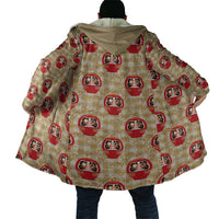 Japanese Daruma Doll Cloak Palaka With Seamless Bamboo Pattern LT14 - Polynesian Pride