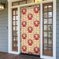 Japanese Daruma Doll Door Cover Palaka With Seamless Bamboo Pattern LT14 - Polynesian Pride