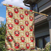 Japanese Daruma Doll Garden Flag Palaka With Seamless Bamboo Pattern LT14 - Polynesian Pride