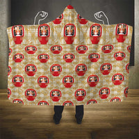 Japanese Daruma Doll Hooded Blanket Palaka With Seamless Bamboo Pattern LT14 - Polynesian Pride