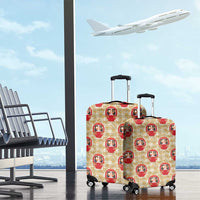 Japanese Daruma Doll Luggage Cover Palaka With Seamless Bamboo Pattern LT14 - Polynesian Pride