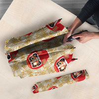 Japanese Daruma Doll Umbrella Palaka With Seamless Bamboo Pattern LT14 - Polynesian Pride