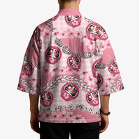 Japanese Daruma Doll Palaka Kimono Cherry Blossoms With Shell Lei LT14 - Polynesian Pride