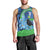 New Zealand Chatham Islands Men Tank Top Wharekauri Forget Me Not With Black Robin