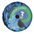 New Zealand Chatham Islands Spare Tire Cover Wharekauri Forget Me Not With Black Robin