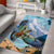 New Zealand South Island Area Rug Te Waipounamu Aoraki Kea Bird