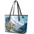 New Zealand South Island Leather Tote Bag Te Waipounamu Aoraki Kea Bird