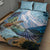 New Zealand South Island Quilt Bed Set Te Waipounamu Aoraki Kea Bird