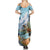 New Zealand South Island Summer Maxi Dress Te Waipounamu Aoraki Kea Bird