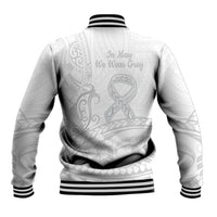 Polynesia Brain Cancer Awareness Baseball Jacket In May We Wear Grey LT14 - Polynesian Pride