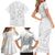 Polynesia Brain Cancer Awareness Family Matching Short Sleeve Bodycon Dress and Hawaiian Shirt In May We Wear Grey