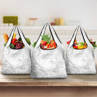 Polynesia Brain Cancer Awareness Grocery Bag In May We Wear Grey LT14 3-pack One Size White - Polynesian Pride