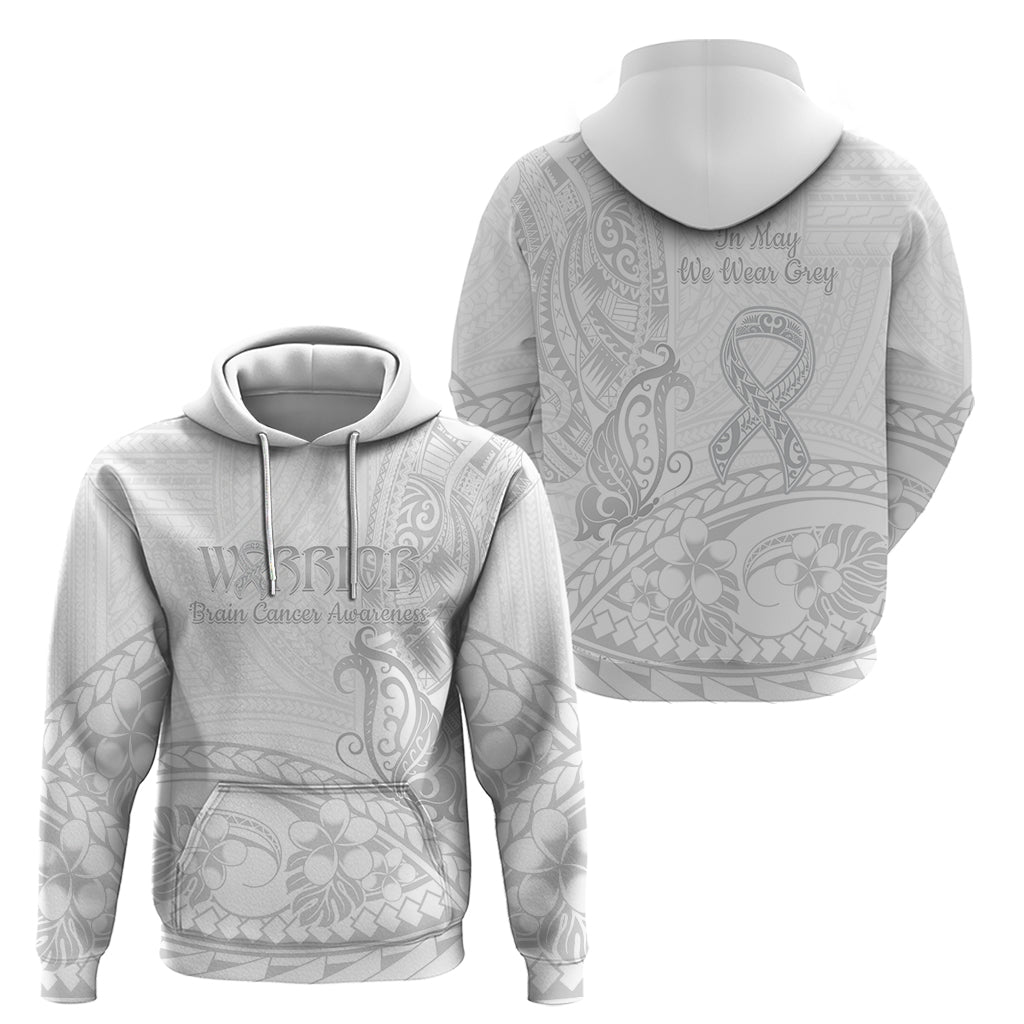 Polynesia Brain Cancer Awareness Hoodie In May We Wear Grey LT14 - Polynesian Pride