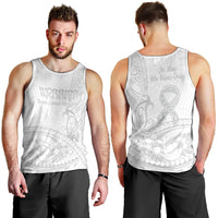 Polynesia Brain Cancer Awareness Men Tank Top In May We Wear Grey LT14 - Polynesian Pride
