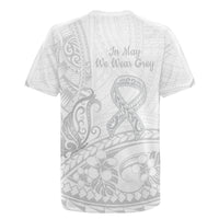 Polynesia Brain Cancer Awareness Rugby Jersey In May We Wear Grey LT14 - Polynesian Pride