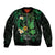 Polynesia Mental Health Awareness Bomber Jacket Green Ribbon Be Kind To Your Mind