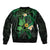 Polynesia Mental Health Awareness Bomber Jacket Green Ribbon Be Kind To Your Mind