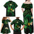 Polynesia Mental Health Awareness Family Matching Off Shoulder Maxi Dress and Hawaiian Shirt Green Ribbon Be Kind To Your Mind