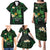 Polynesia Mental Health Awareness Family Matching Puletasi and Hawaiian Shirt Green Ribbon Be Kind To Your Mind