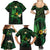 Polynesia Mental Health Awareness Family Matching Summer Maxi Dress and Hawaiian Shirt Green Ribbon Be Kind To Your Mind