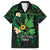 Polynesia Mental Health Awareness Family Matching Summer Maxi Dress and Hawaiian Shirt Green Ribbon Be Kind To Your Mind