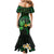 Polynesia Mental Health Awareness Mermaid Dress Green Ribbon Be Kind To Your Mind